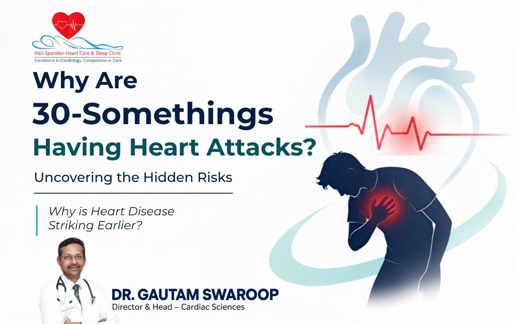 Dr. Gautam Swaroop, Director & Head of Cardiac Sciences, explaining why heart attacks are increasing among adults in their 30s, highlighting hidden cardiovascular risks, early warning signs, and prevention strategies.